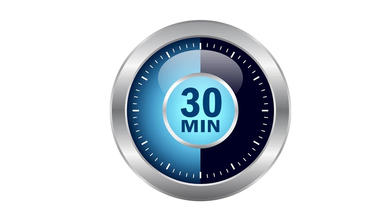 30 minute sessions